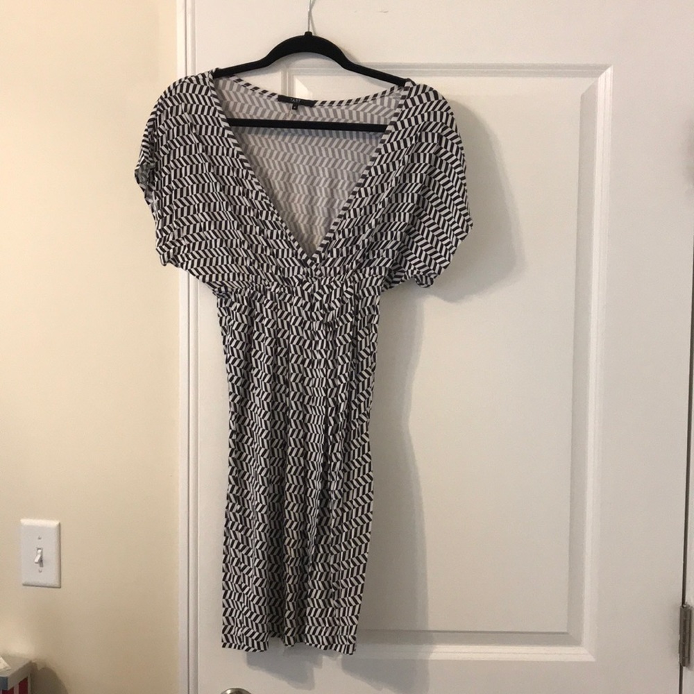 Navy and white beach cover up